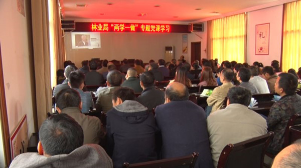 林业局全体干部职工观看“永远在路上”